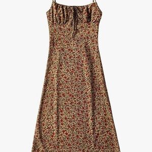 90’s Inspired Floral Midi Dress